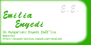 emilia enyedi business card